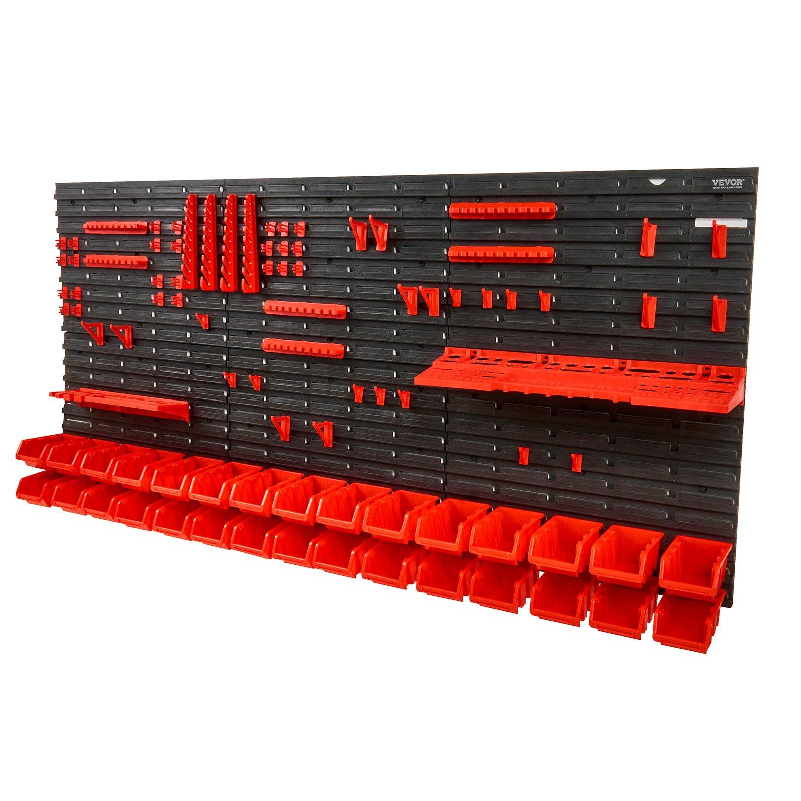 Workshop Tools Organizer - Rak Penyimpanan Suku Cadang Plastik 30-Bin