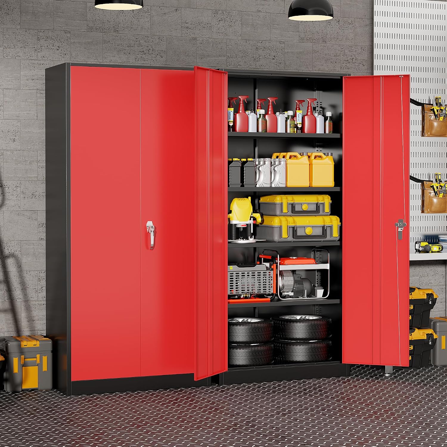 Lemari Penyimpanan Logam Tugas - Tools In Metal Workshop ulasan dan harga