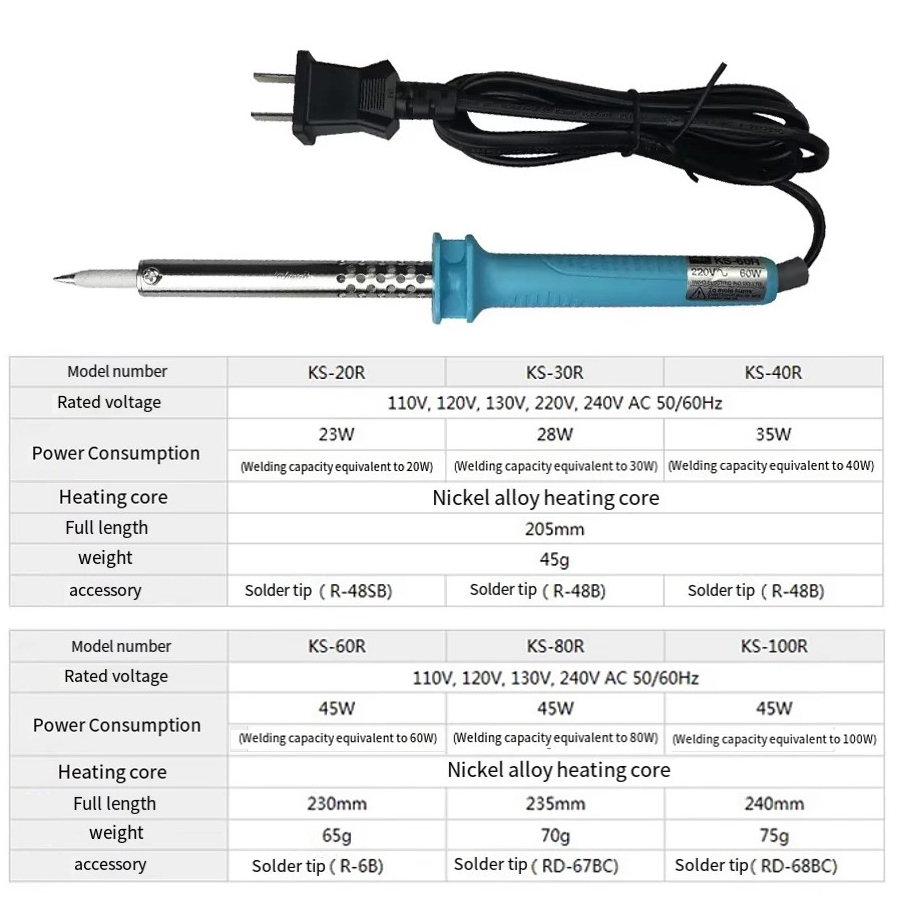GOOT 1 Buah 30/40/60/80/100W B - Tools For Electronic Workshop ulasan dan harga