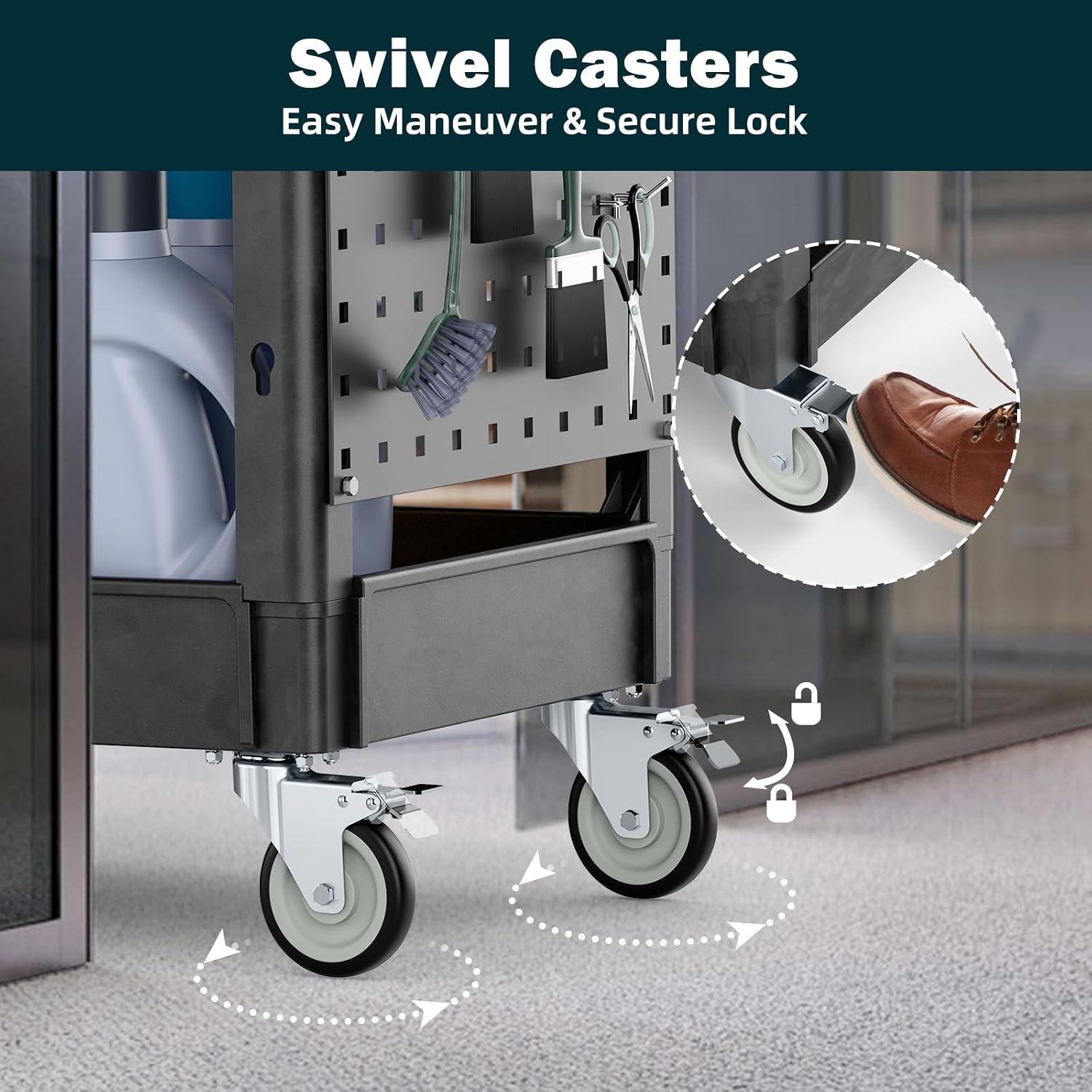 Troli Servis Roda 2 Tingkat He - Workshop Tools.Hanging Board ulasan dan harga