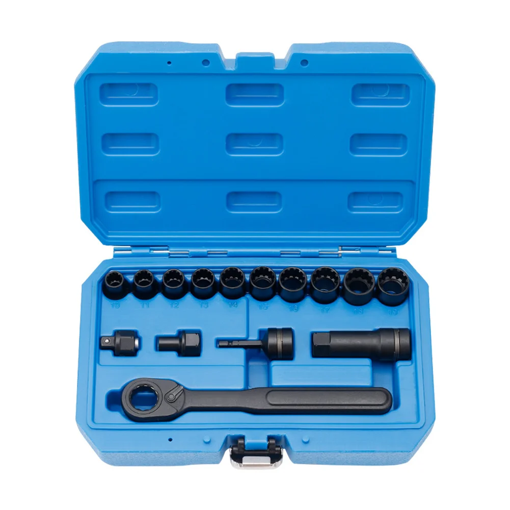 15PCS Kunci Soket Ratchet Hex  - Car Workshop Tools Kit ulasan dan harga