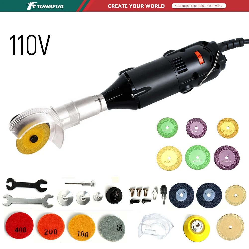 TUNGFULL 110V Penggiling Sudut - Hand Tools Mechanical Workshop ulasan dan harga