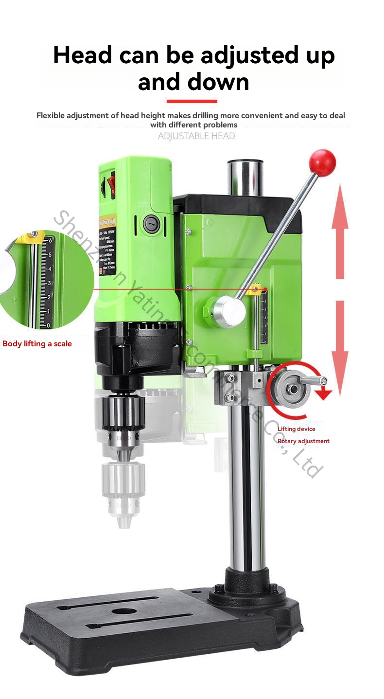 220V 1050W Mesin Bor Bangku ya - Drill Press Bench ulasan dan harga