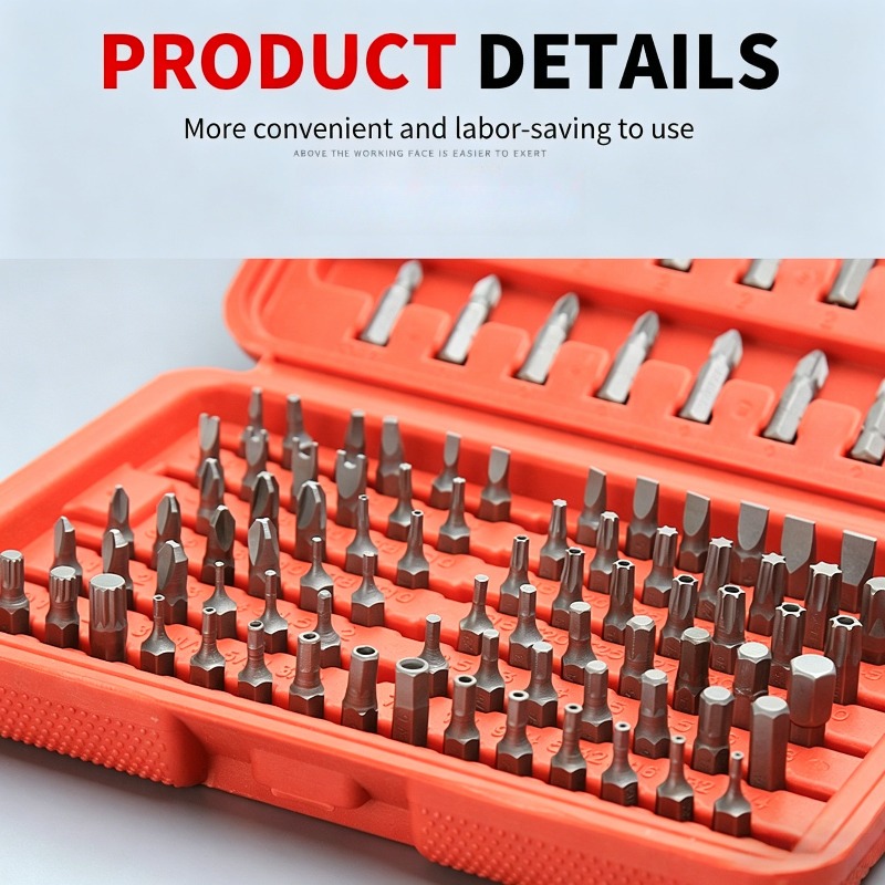 100PCS Set Mata Obeng, Kit Mat - Car Workshop Tools Kit ulasan dan harga