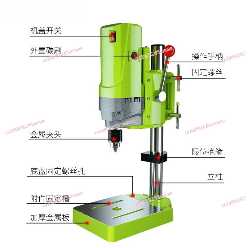 Bor Miniatur 220V Motor Tanpa  - Drill Press Bench ulasan dan harga